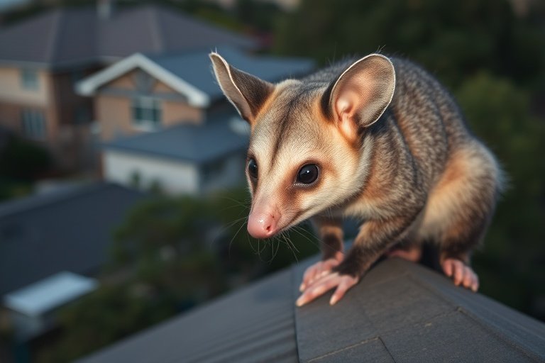 Possum in Hampton residential area